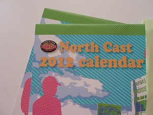 北海道札幌市内のプロショップ・ノースキャストさんの2012年カレンダー