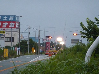 原発規制区域。ここから先は通行止め