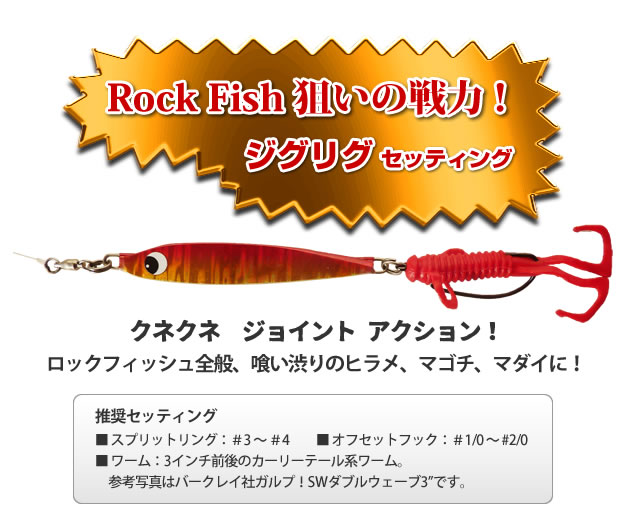 Rock Fish 狙いの戦力！ジグリグセッティング